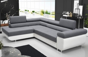Duży Narożnik ALI Rogówka, Sofa, Funkcja spania