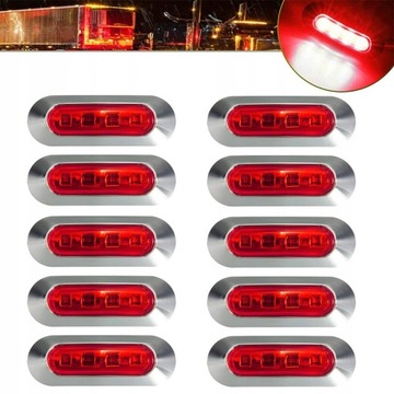 10 Szt Lampa obrysowa 4 led ledy obrysówka