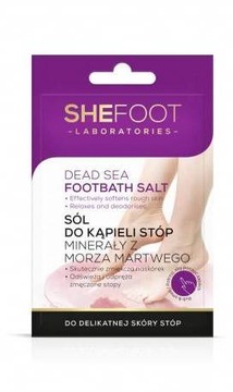 SHEFOOT SÓL DO KĄPIELI STÓP 55G MINERAŁY Z MORZA MARTWEGO