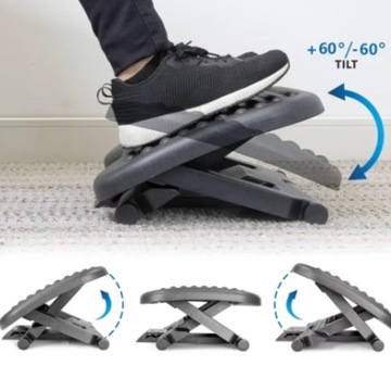 Регулируемая офисная подставка для ног, подставка для ног, опора для стола, черный