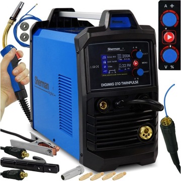 SPAWARKA migomat DIGIMIG 210 synergia 2T 4T MIG MAG MMA TIG DC 230V 200A