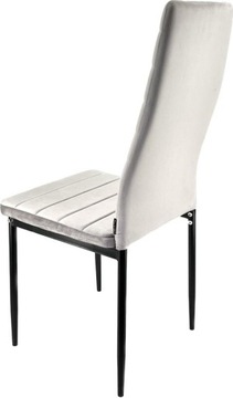 Стул с обивкой, комплект из 4 шт. VALVA LINE VELVET GREY