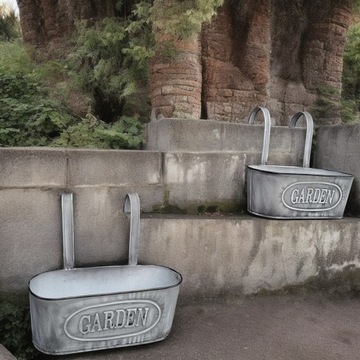 Цветочный горшок, подвесная крышка, металлический балконный ящик для цветов и трав.