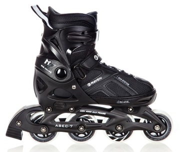 Rolki Łyżwy figurowe 2w1 Regulowane RAVEN Pulse Black 37-40