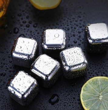 Металлические кубики льда для напитков «Виски», 4 шт.