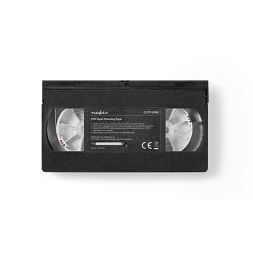 Nedis CLTP100BK kaseta czyszcząca VHS do rejestratorów wideo, płyn 20 ml
