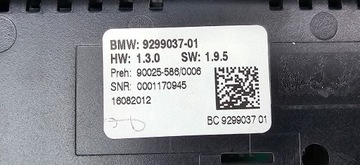 BMW 7 F01 X5 F15 X6 F16 PANEL AUTORÁDIO KLIMATIZACE