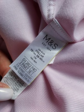 M&S LUXURY koszula 100% cotton 39-40 spinki