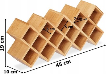 ПОЛКА ДЛЯ СПЕЦИЙ ОРГАНАЙЗЕР ДЛЯ СПЕЦИЙ БАМБУКОВАЯ ДЕРЕВЯННАЯ БАНКА
