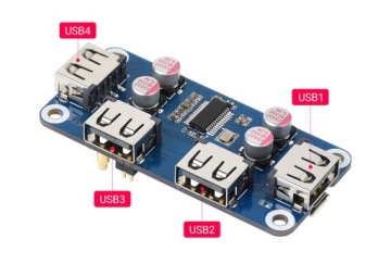 USB HUB BOX Серия RPi Zero, 4 порта USB 2.0