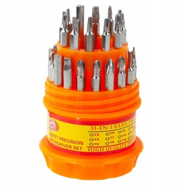 ТОЧНЫЕ ОТВЕРТКИ TORX 31 ШТ. МАГНИТ.