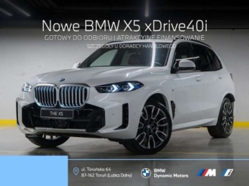 BMW X5 G05 SUV Facelifting 3.0 40i 381KM 2025 BMW X5 xDrive40i 381 KM mHEV - Gotowy do Odbioru - Kamera 360 - HarmanKard