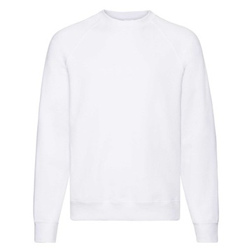 BLUZA RAGLAN CLASSIC FRUIT OF THE LOOM WHITE L