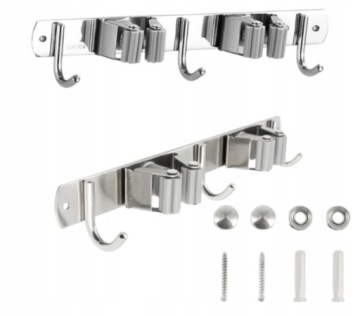 ДЕРЖАТЕЛЬ САДОВЫХ ИНСТРУМЕНТОВ ВЕНИКИ ШВАБРЫ ГРАБЛИ НАСТЕННЫЙ КРОНШТЕЙН