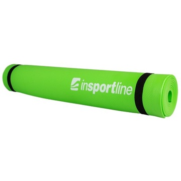 Mata do ćwiczeń fitness inSPORTline EVA 173x60x0,4 cm Odblaskowa zieleń