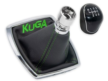 FORD KUGA 08-12 MĚCH PÁKY ŘAZENÍ KŮŽE VÝŠIVKA ZELENÝ + HLAVICE RÁMEČEK