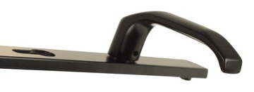 РУЧКА ДЛЯ ВОРОТ ДИАНА 90ММ ЧЕРНАЯ ВСТАВКА ЛИТАЯ ДОСКА ПОЛЬША