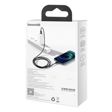 Длинный кабель USB Lightning Cable 8-контактный Baseus для Apple iPhone 2.4A 2м 8-контактный