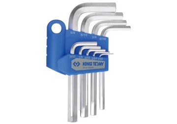 King Tony Klucze IMBUSY HEX CALOWE 9szt 20219SR