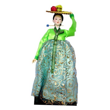 Figurka Kimono Dekoracja lalki Kolekcjonerskie rękodzieło Śliczny koreański