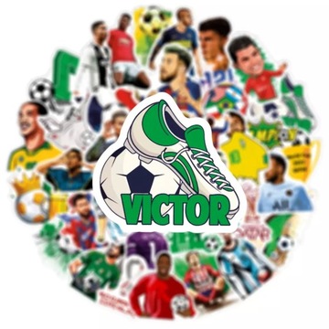 НАКЛЕЙКИ STICKERBOMB MIX ФУТБОЛЬНЫЕ НАКЛЕЙКИ 50 шт.