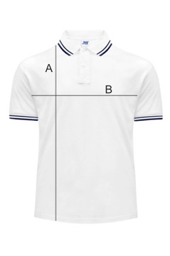 Koszulka Polo JHK CONTRAST męska Blue/White XS