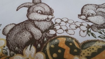 Салфетка с кроликами