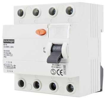 SCHELINGER Wyłącznik różnicowoprądowy AC 4P 63A A03-K7-4-63-030