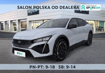 Peugeot 408 Crossover Plug-In 1.6 Plug-In Hybrid 225KM 2025 Peugeot 408 1.6 Plug-In Hybrid 225 Allure EAT8 SalonPL FVat Od Reki Bogata