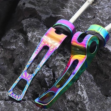 Dźwignia szybkiego zwalniania piasty QR MTB Road Stalowe szaszłyki Przednie koło Kolorowe