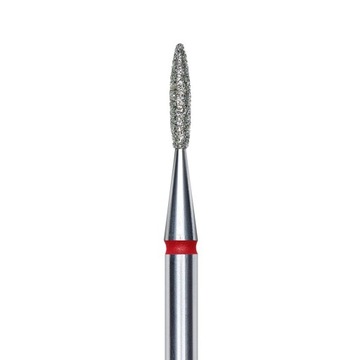 STALEKS Frez diamentowy płomyk czerwony 1.6x8mm
