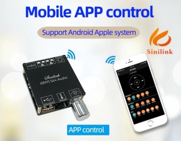 Усилитель 2x50 Вт BT XINYI 5.0 Bluetooth USB-приложение