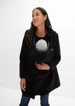 Bonprix PŁASZCZ CIĄŻOWY Z WKŁADKĄ 54