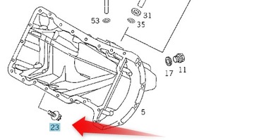 ŠROUB VANA OLEJ MERCEDES M7X26 A1669900622