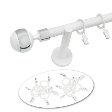 Karnisz pojedynczy 19 mm 480 cm modny DESIGN MAX