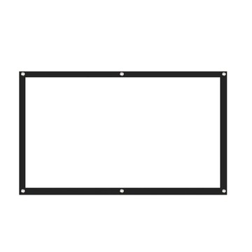 Портативный складной проекционный экран с соотношением сторон 16:9 и диагональю 150 дюймов.