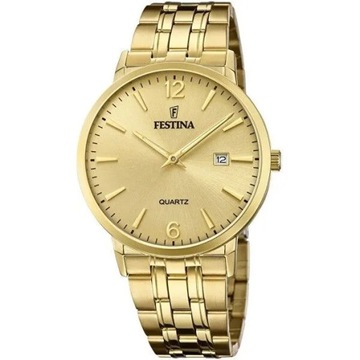 Zegarek męski FESTINA 20513/3 złoty klasyczny dla par
