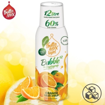 FruttaMax LIGHT SYROP KONCENTRAT DO SATURATORÓW SMAK POMARAŃCZA NA 12l