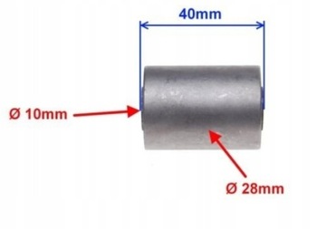 ВТУЛКА РЫЧАГА QUAD ATV 110 150 200 250 28x10x40 мм ВТУЛКА ПОДВЕСКИ