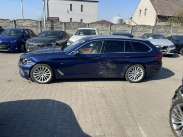 BMW Seria 5 F10-F11 Touring Facelifting 520d 190KM 2017 BMW 530 Luxury Line Xdrive Skóra Kamera Harman, zdjęcie 3