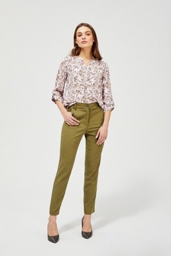 MOODO Spodnie chinos L-SP-3403 OLIVE; XS