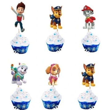 НАБОР УКРАШЕНИЙ НА ДЕНЬ РОЖДЕНИЯ PAW PATROL, МИКС 50 ЭЛЕМЕНТОВ