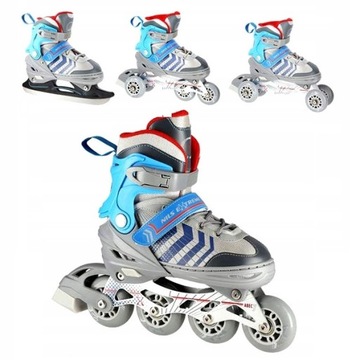 ROLKI REGULOWANE FITNESS 34-38 4W1 NILS ABEC-7