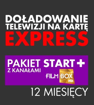 Doładowanie TNK START+ Filmbox Pack 12 MIESIĘCY