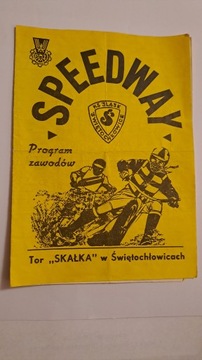 ŚLĄSK ŚWIĘTOCHŁOWICE - STAL RZESZÓW 19-06-1991 PROGRAM ŻUŻLOWY WYPEŁNIONY