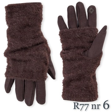 Rękawiczki zimowe damskie DOTYKOWE z ALPAKI KOLORY