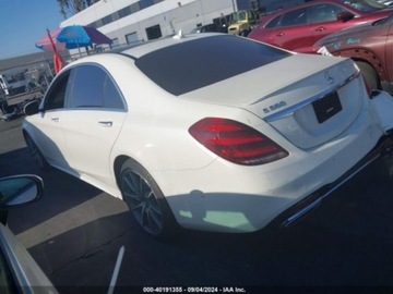 Mercedes Klasa S W222 2019 Mercedes-Benz Klasa S 2019 MERCEDES-BENZ S 560 4.0 Benzyna 463KM, zdjęcie 3