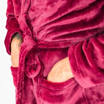 ХАЛАТ ЖЕНСКИЙ МУЖСКОЙ ТЕПЛЫЙ ПЛЮШЕВЫЙ С КАПЮШОНОМ ПОДАРОЧНАЯ ПИЖАМА СПОРТИВНЫЙ КОСТЮМ НАряд M