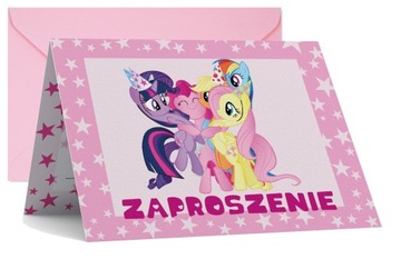 ZAPROSZENIE URODZINOWE My Little Pony ZAPROSZENIA