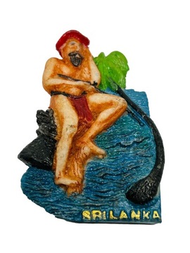 Magnes Magnez lodówkę SRI LANKA KOLOBO RYBAK antic